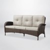 POCASSY 72" Wide Outdoor Sofa Furniture Outdoor Wicker Sofa Weather Resistant Rattan with Deep Seat for Patio Backyard Porch - 4 of 4
