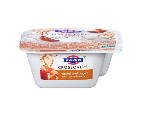 FAGE Crossovers Caramel Low  Greek Yogurt with Almonds - 5.3oz