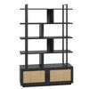 71.1 Inch Tall Industrial Bookcase with Storage Door,Bookshelf,Bookshelves with Open Display Shelves,Bookcase with Metal Frame for Living Room - 3 of 4