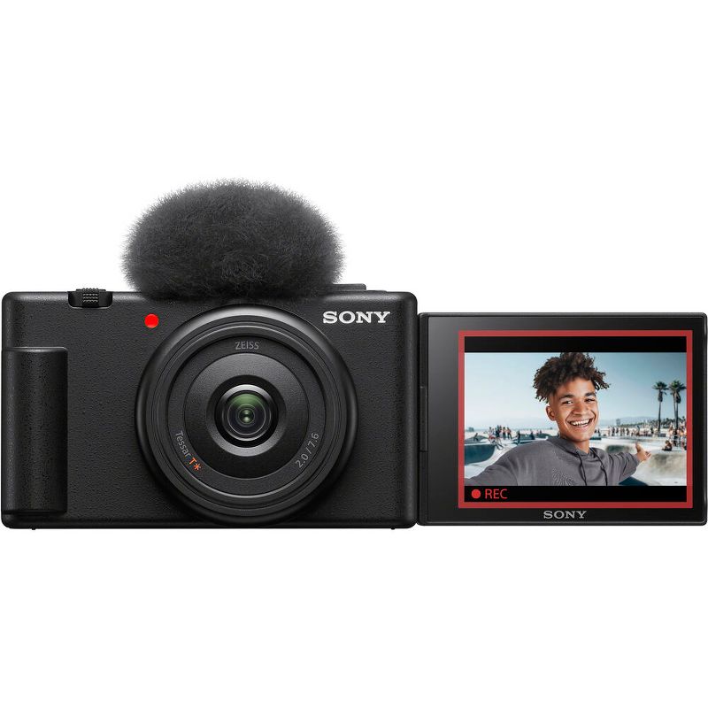 Sony ZV-1F Vlogging Camera (Black) (ZV1F/B) + Case + 64GB Card + Tripod + More, 2 of 5