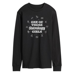 Men's - Instant Message - One Of Those Astrology Girls Long Sleeve Graphic T-Shirt - 1 of 4