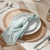 Plum & Post Jute Coil Oval Placemats, Set of 8 - Natural/Taupe - 4 of 4