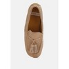 Kipstar Suede Round Toe Tassel Loafers - 4 of 4