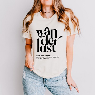 Simply Sage Market Wanderlust Definition Short Sleeve Tee - XS - Cream