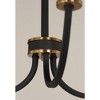Maxim Lighting Charlton 5 - Light Chandelier in  Black/Antique Brass - 3 of 3