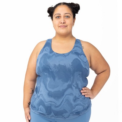 Superfit Hero Women's Plus Size Shelf Bra Tank Top Moonlight Marble 7x :  Target