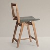 KLAREL Elye Caned Back Counter Stool - 4 of 4