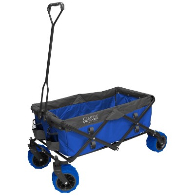 Creative Outdoor Distributor All Terrain Folding Wagon - Blue Gray