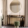 Serio Circle Brushed Aluminum Frame Large Circle Gold Round Wall Mirror -The Pop Home - 4 of 4