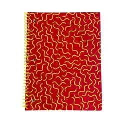 College Ruled 1 Subject Spiral Notebook Red Curve - up & up™