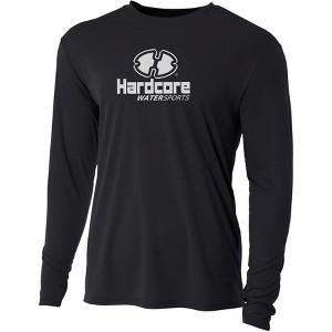 Hardcore Men's Long Sleeve Loose Fit Rash Guard Surf Shirt for Water Sports | Lightweight, Quick-Dry Swimwear - 1 of 4