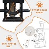 68.5-Inch Large Cat Tree for Indoor Cats, Heavy Duty Multi-Level Cat Tower, Plush Perches, Sisal Scratching Posts, Hammocks, Basket & Dangling Toys - 4 of 4