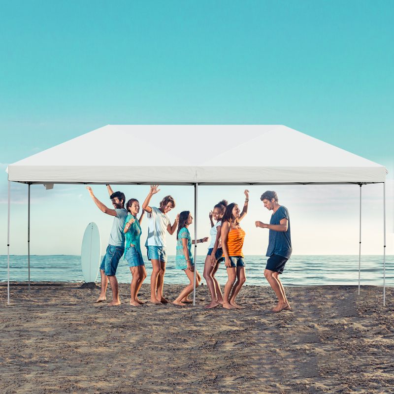 Outsunny 10' x 20' Heavy Duty Pop Up Canopy with Durable Steel Frame, 3-Level Adjustable Height and Storage Bag, Event Party Tent,, 2 of 9