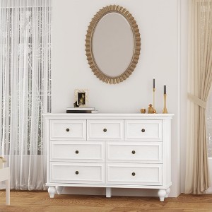 7 Drawer Dresser for Bedroom, Drawer of Chest with Metal Handles - 1 of 4