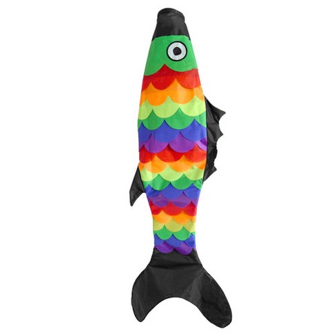 Briarwood Lane Fish Windsock Wind Twister Black Tail 55x6 - image 1 of 2