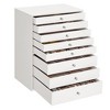 SONGMICS Jewellery Box, 8-Tier Jewellery Organiser with Drawers, Large Capacity, Jewellery Storage, Modern Style, Cloud White - 2 of 4