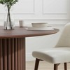 Lirago Solid Wood 46'' Round Dining Table for 4 People Nordic style 46*46 Walnut - 3 of 4