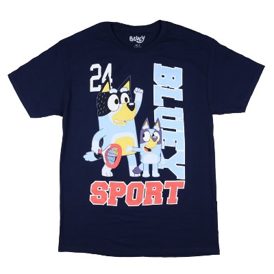 Seven Times Six Bluey Shirt Mens Bandit Sport Squash Game Short Sleeve Graphic Tee Blue