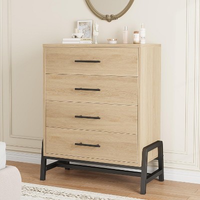 4 Dresser for Bedroom, 38.6" Tall Dresser, Tall Drawer with Storage Freestanding,for Living Room, Bedroom, Entryway
