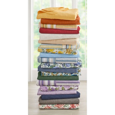 King Size Spice Floral Cotton Quilted Bedspread
