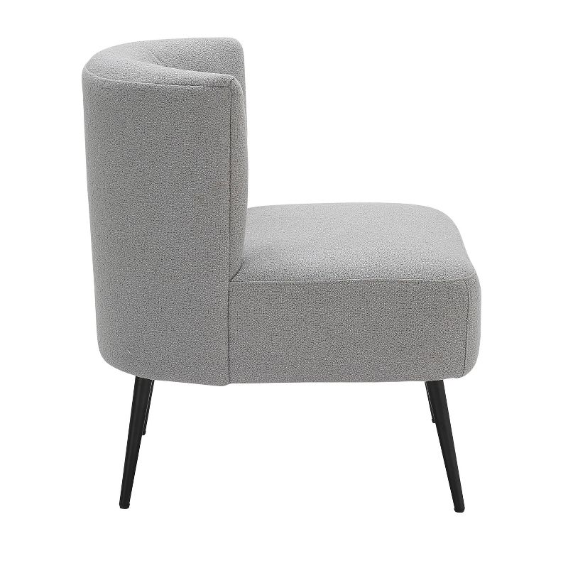Fran Contemporary Upholstered Slipper Chair - LumiSource, 3 of 14