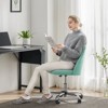 NicBex Adjustable Height Armless Home Office Desk Chairs with Universal Wheels for Work Study Vanity - 2 of 4