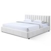 Omax Decor,Jaxon Upholstered Platform King Bed in White Boucle Fabric - 2 of 4