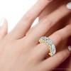 Pompeii3 6Ct TW Diamond Anniversary U Prong Wedding Ring 14k Gold Or Platinum Lab Created - 3 of 4