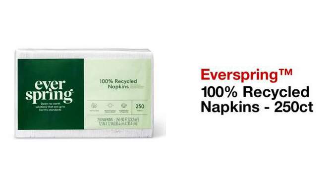 100% Recycled Napkins - 250ct - Everspring&#8482;, 2 of 5, play video