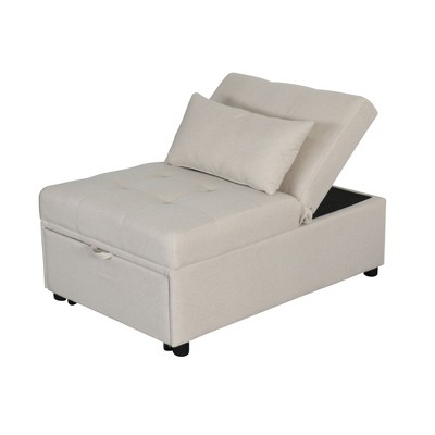 NicBex Velvet Couch Pull Out Couch Convertible Sofa Bed with Adjustable Backrest 71" L for Small Apartments, Dormitories