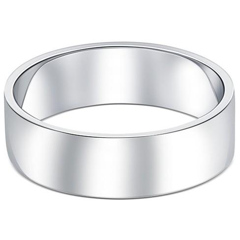 Flat Solid Comfort Fit Wedding Ring