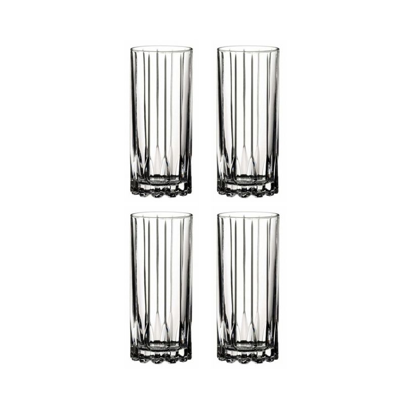 Riedel Drink Specific Glassware Highball Glass (10 oz, Set of 4) with Cloth, 3 of 4
