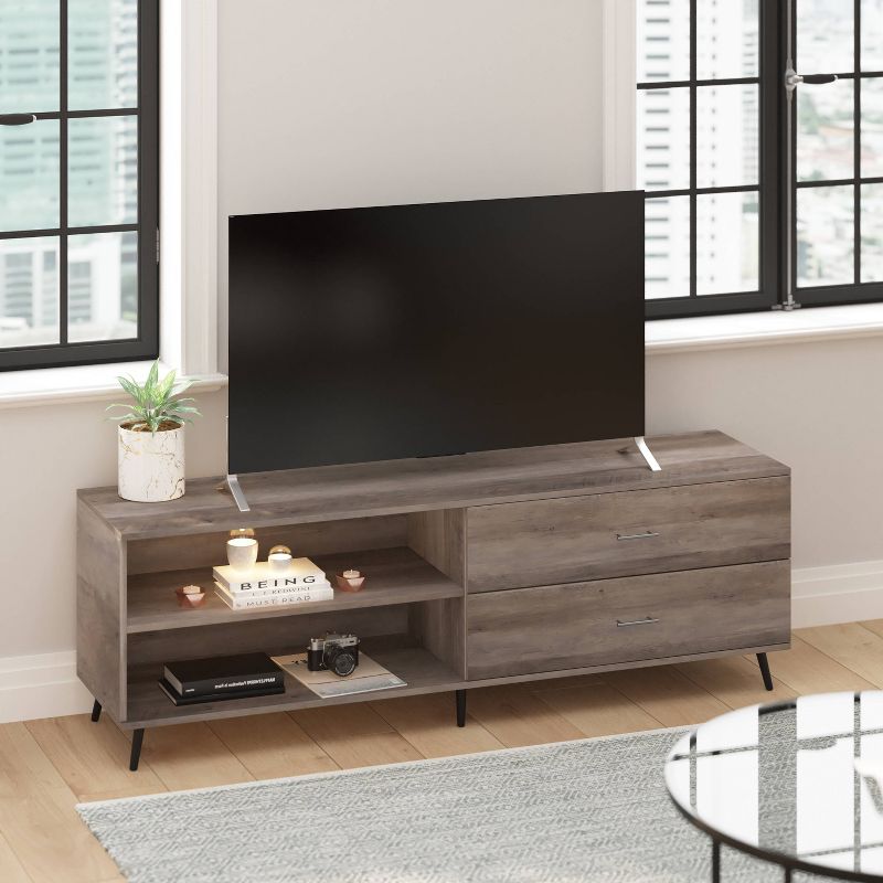 65&#34; June Mid-Century Modern TV Stand for TVs up to 65&#34; with Adjustable Shelf - Taylor &#38; Logan, 2 of 10
