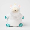 Rainbow Horse Soothing Weighted Plush Kids' Throw Pillow White - Pillowfort™ - 4 of 4