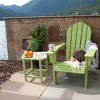 VisioGear Adirondack Side Table, Outside End Table for Patio, Compact Side Table for Porch, Deck, Green, 17.25"*13.25"*17.5" - 4 of 4