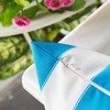 TopComfy Support Pillow Stripe Design Outdoor and Indoor Water Resistant Fabric for Patio Use, Blue, 17"*17"*10" - 4 of 4