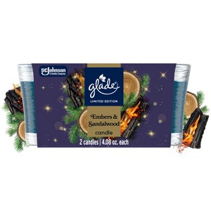 Glade Jar Candles - Embers & Sandalwood - 4.08/2ct - 1 of 4