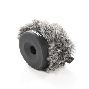 Movo WS-G30 Furry Rigid Windscreen for Microphones 18-23mm in Diameter and up to 2 (5cm) Long - Dark Gray - 1 of 4