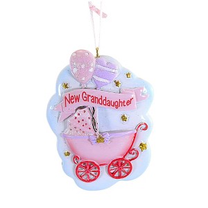 3.5 Inch New Grandchild Christmas Buggy Tree Ornaments - 1 of 3
