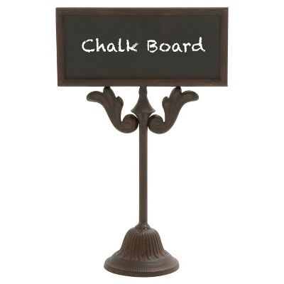 Sign of the Times Rustic Iron Chalkboard and Stand (16 ) - Olivia & May