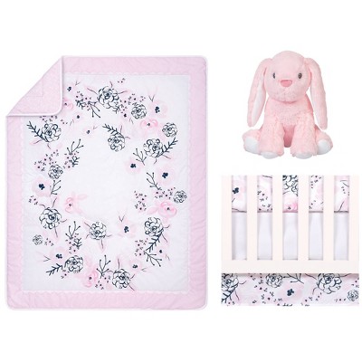 Image of Sammy and Lou Simply Floral Crib Bedding Set - 4pc