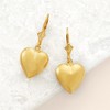 Ross-Simons 14kt Yellow Gold Puffed Heart Drop Earrings - 3 of 4