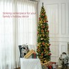 Aghana Digitals 8ft Slim Green Artificial Christmas Tree with 300 Warm White LED Lights, 618 - 4 of 4