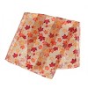 CTM Women's Autumn Fall Leaf Lightweight Satin Scarf - 2 of 4