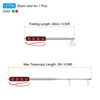 Unique Bargains Stainless Steel Non-slip Sponge Handle Portable Collapsible Flag Pole 9 Sections 2 Pc - 2 of 4