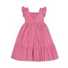 Hope & Henry Girls' Flutter Sleeve Tiered Maxi Dress with Crochet Trim, Infant - 3 of 4