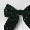 2ct Metallic Polka Dot Christmas Decorative Bow - Wondershop™ - 3 of 4
