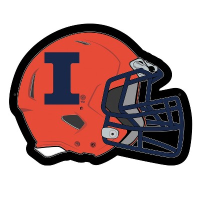 Evergreen Ultra-Thin Edgelight LED Wall Decor, Helmet, University of Illinois- 19.5 x 15 Inches Made In USA