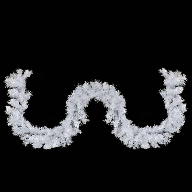 Northlight 9' x 10" Icy White Iridescent Spruce Artificial Christmas Garland - Unlit, 3 of 5