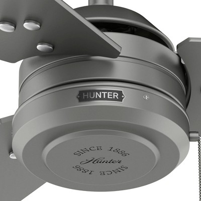 Matte Silver 44" Cassius Modern Industrial Ceiling Fan with WhisperWind Motor